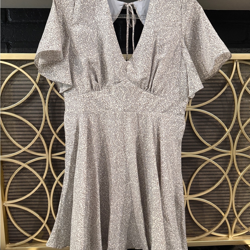 Elegant Flutter Sleeve Dress